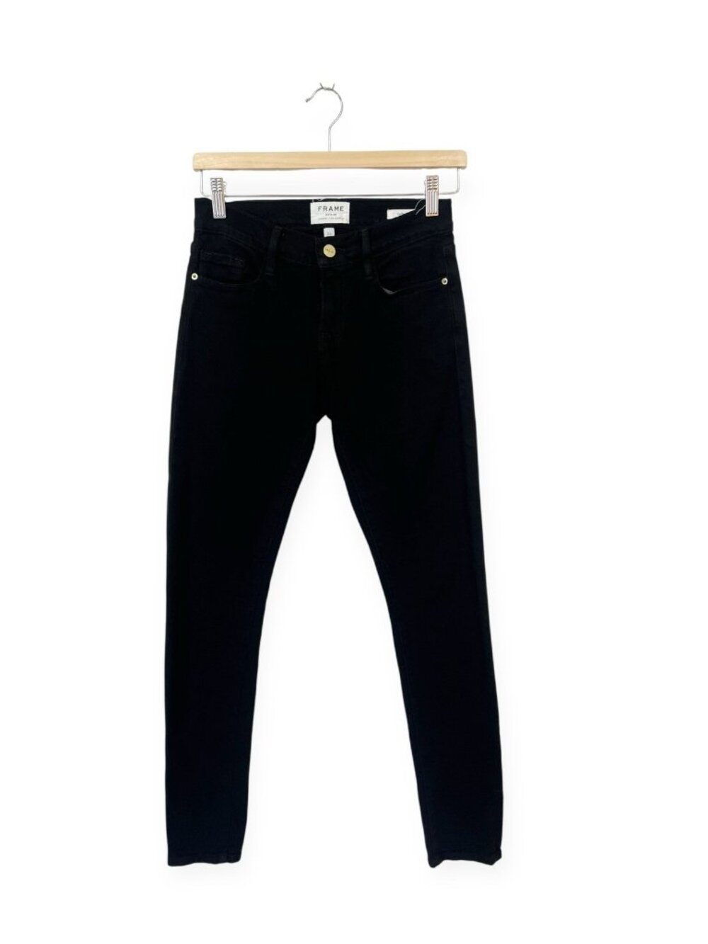 Frame Le Garcon Black Skinny Jeans Size 23